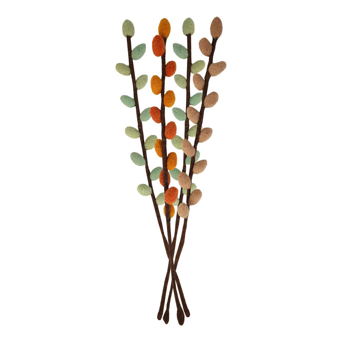 Autumn Hues Felt Branch Decorations - 4 Pack