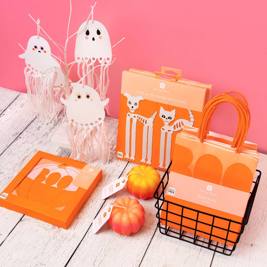 Pink Halloween Pumpkin Candle | Halloween Decor |