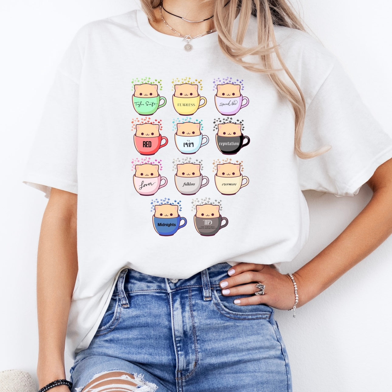 Taylor Swift cats in teacups albums T-shirt