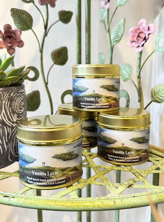 Vanilla Latte ‘St Mocha’ Loch Lomond Rocks candle
