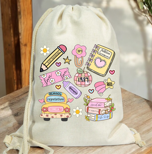 Swiftie school icons gym bag