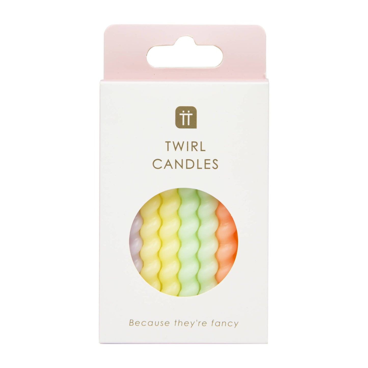 Twisted Pastel Birthday Candles | 8 Pack |