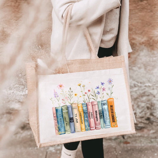 TS12 Jute Albums as books shopping bag