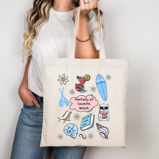 Mentally At Cousins Beach tote bag