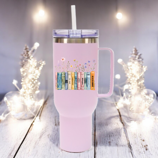 TS12 Showgirl Wildflower 40oz tumbler Albums as books mug - Lilac