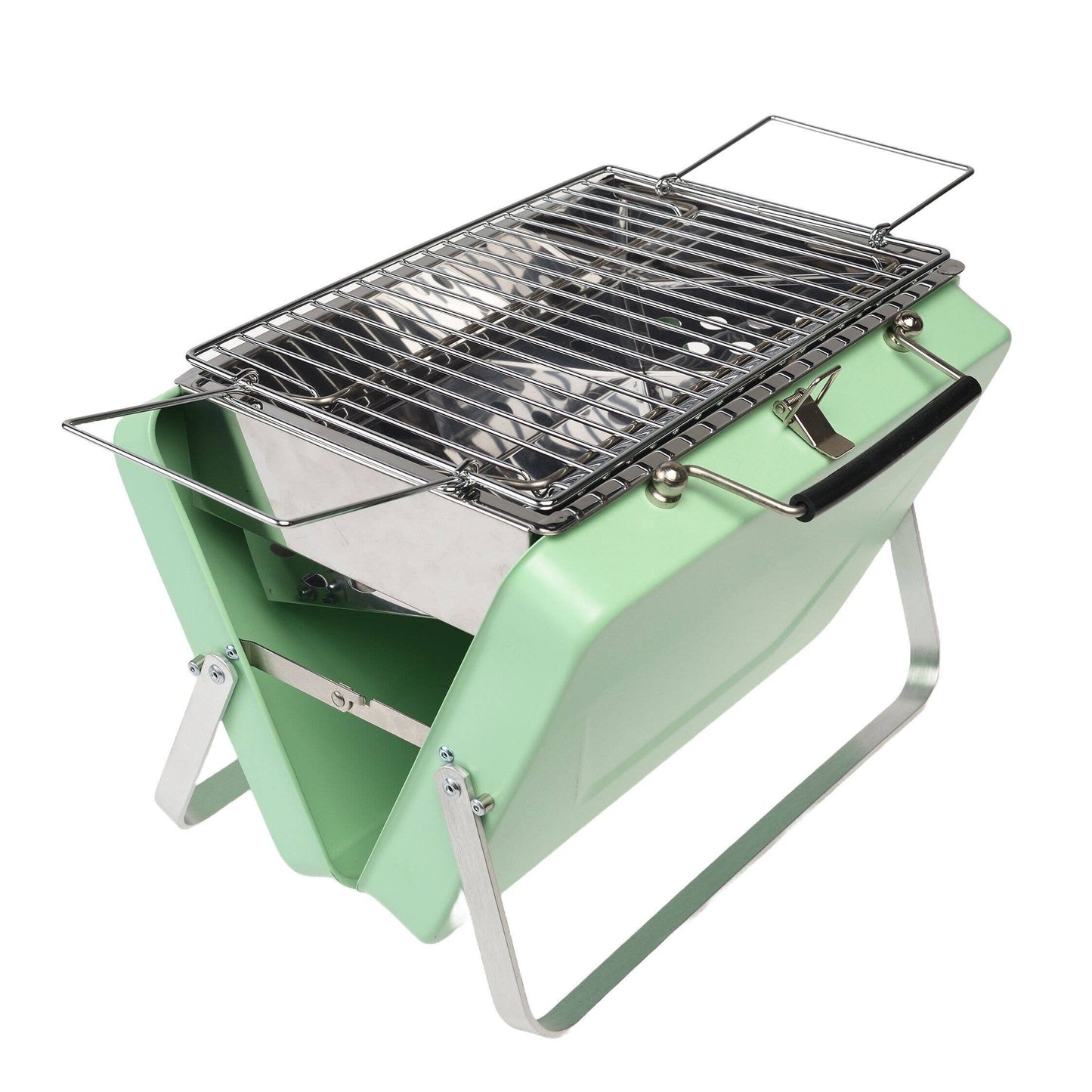 Portable Suitcase Bbq - Pistachio
