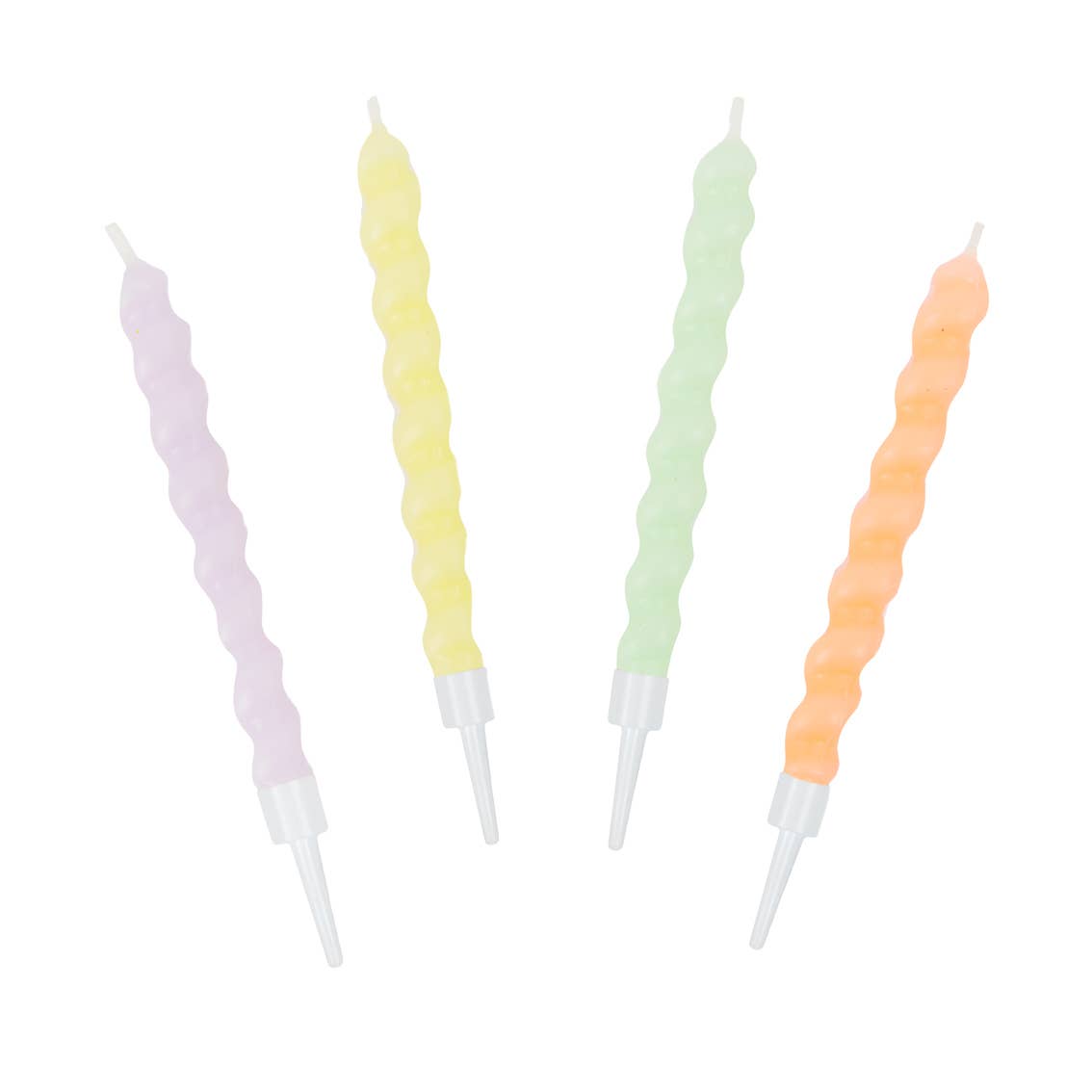 Twisted Pastel Birthday Candles | 8 Pack |